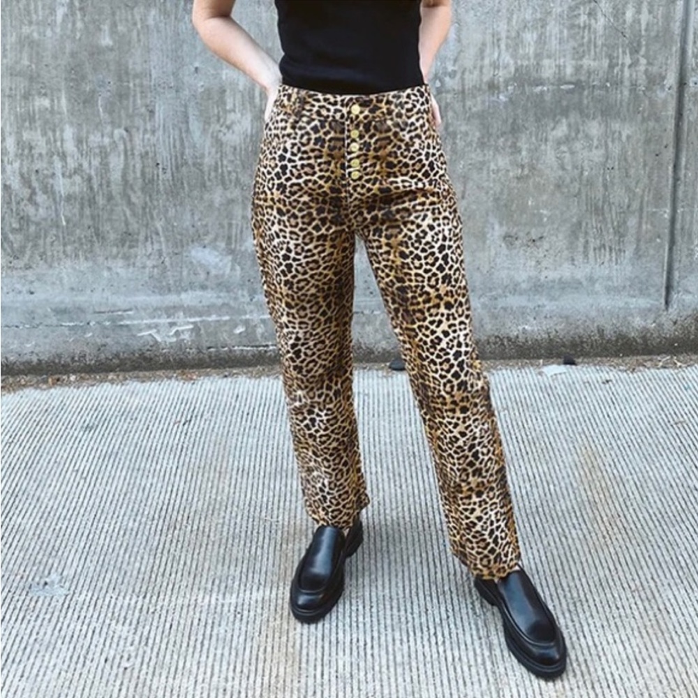 House of Sunny Free People Size 8 Jungle Jessie Animal Print Cheetah Leopard Hot